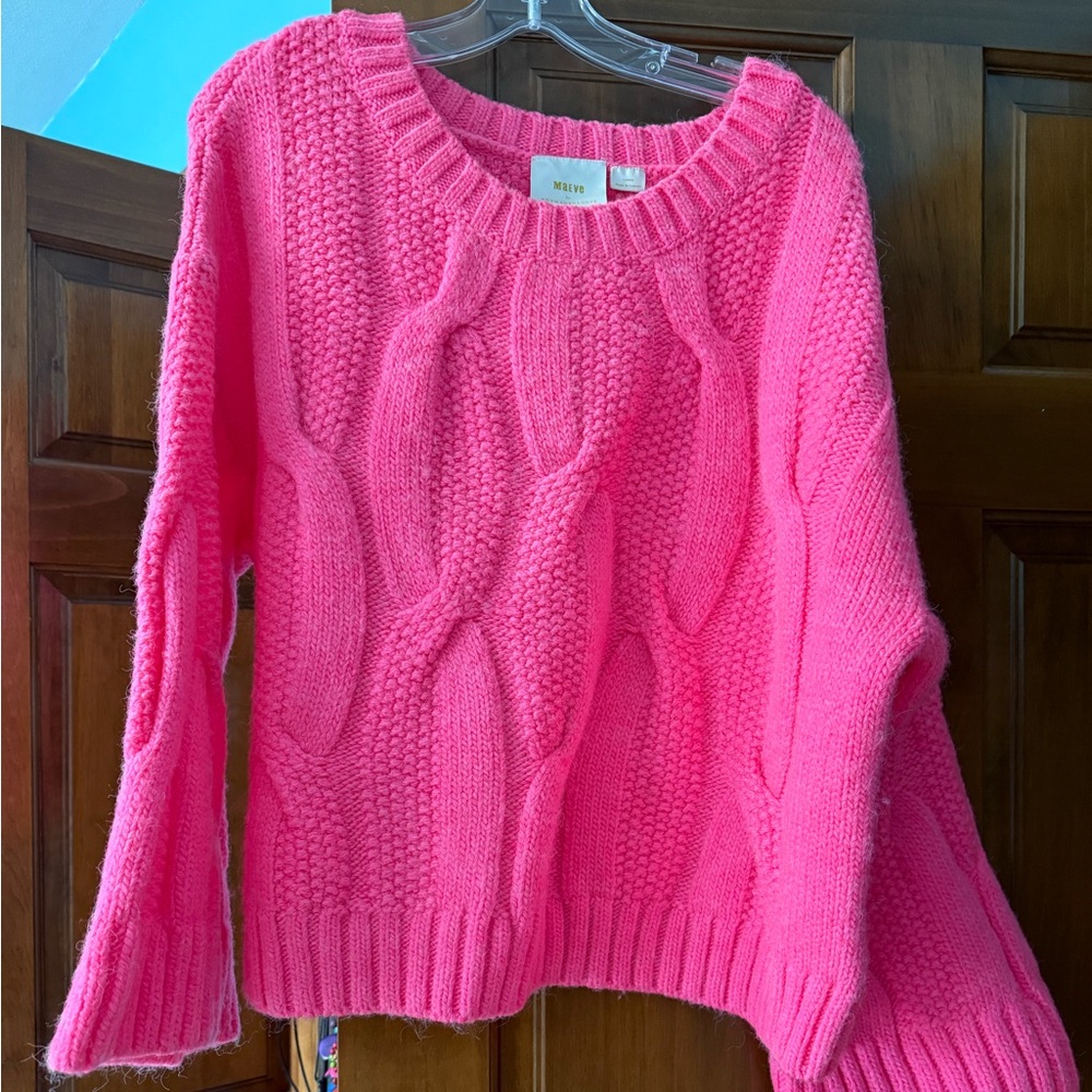 Maeve anthropology pink sweater